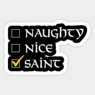 Nola Saints Christmas Shirt Sticker